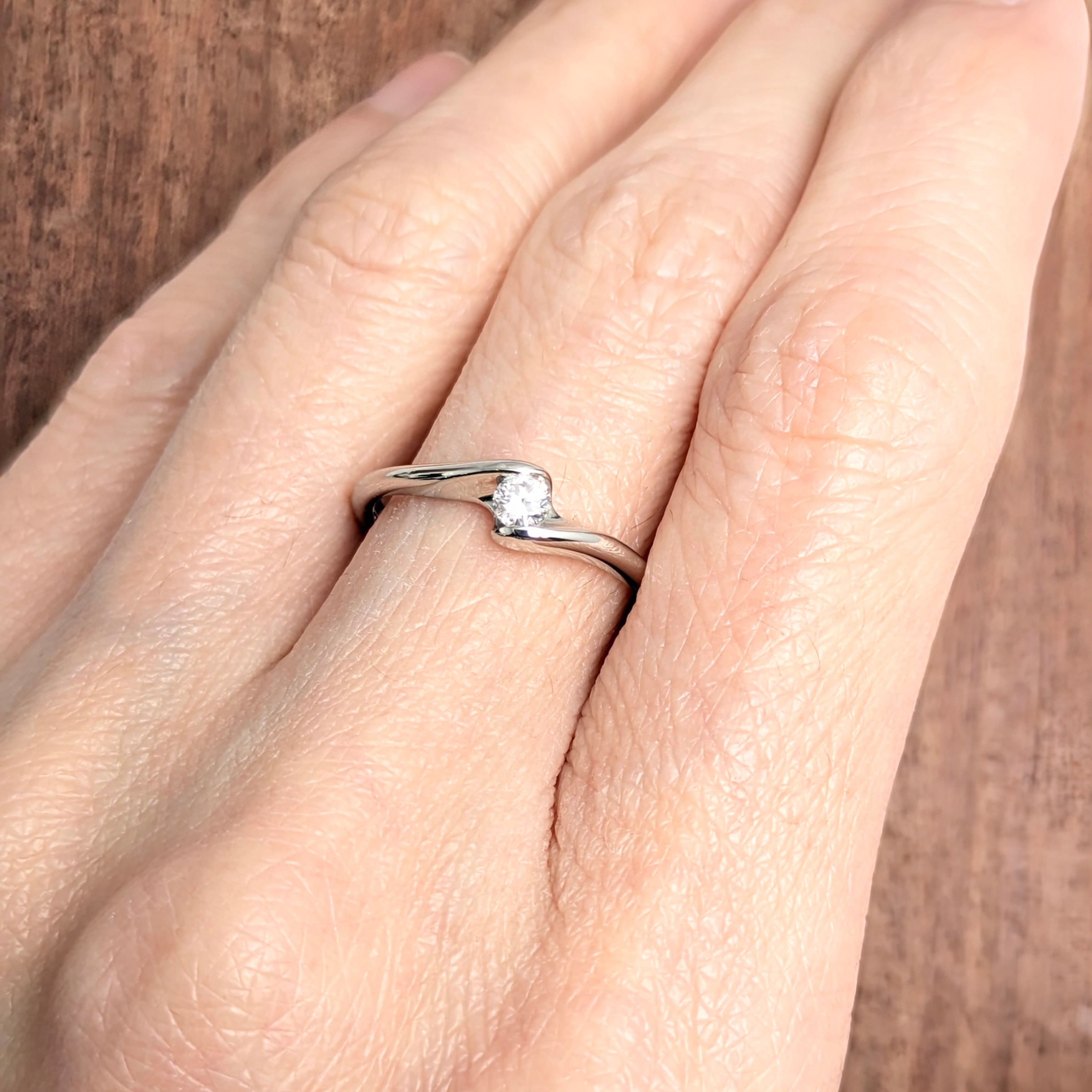 Pt900ダイヤリング ダイヤモンド 0.12ct【PRO208724】 | CollectJewel