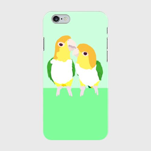 iPhoneケース シロハラインコ 羽づくろいケース【各機種対応】