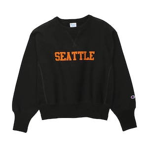 CHAMPION (チャンピオン) - RW CREW NECK SWEATSHIRT (リバースウィーブクルーネックスウェットシャツ) レディース 055オフブラック