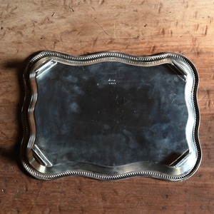 Tray / トレイ〈 シルバー・プレート・トレー・カフェ・店舗什器・アンティーク・ヴィンテージ 〉113641