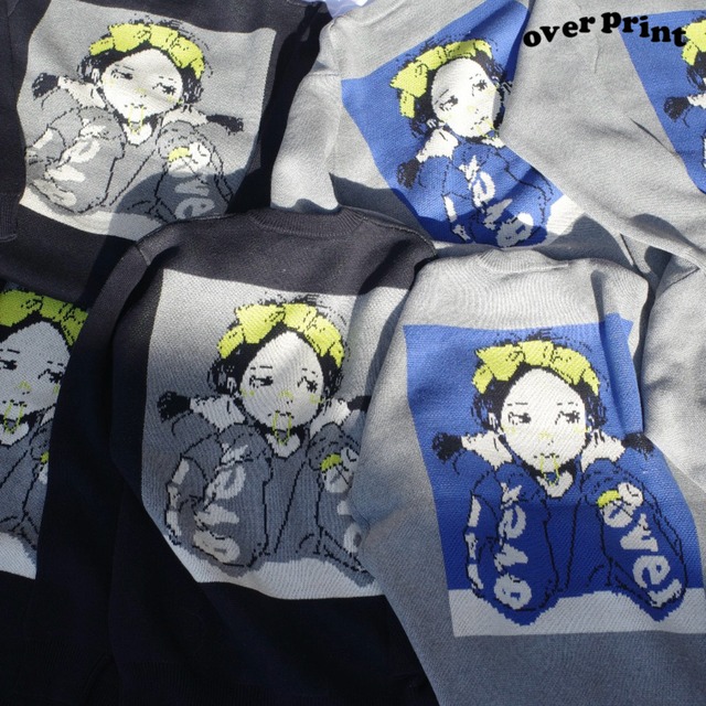 【over print】POP ART JQ KNIT Ver:1【オーバープリント】