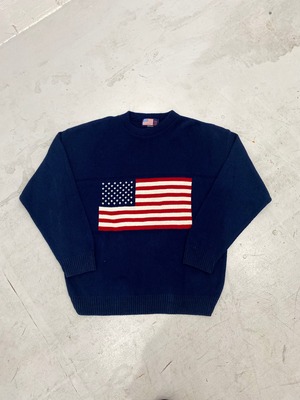USA PATTERN COTTON KNIT