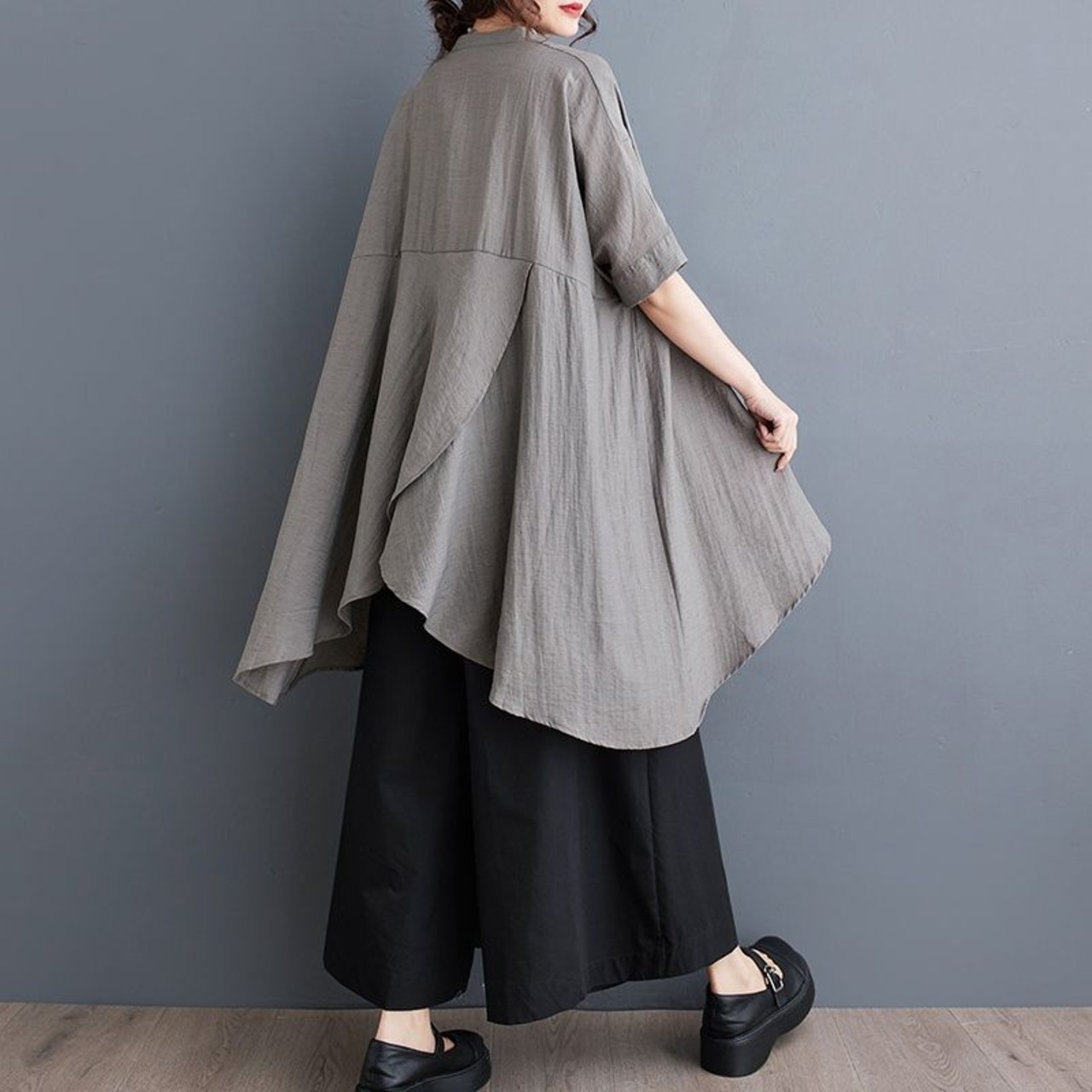 アシンメ チュニック ブラウス  30206