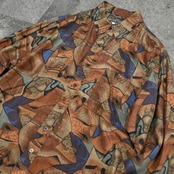 design pattern silk shirt