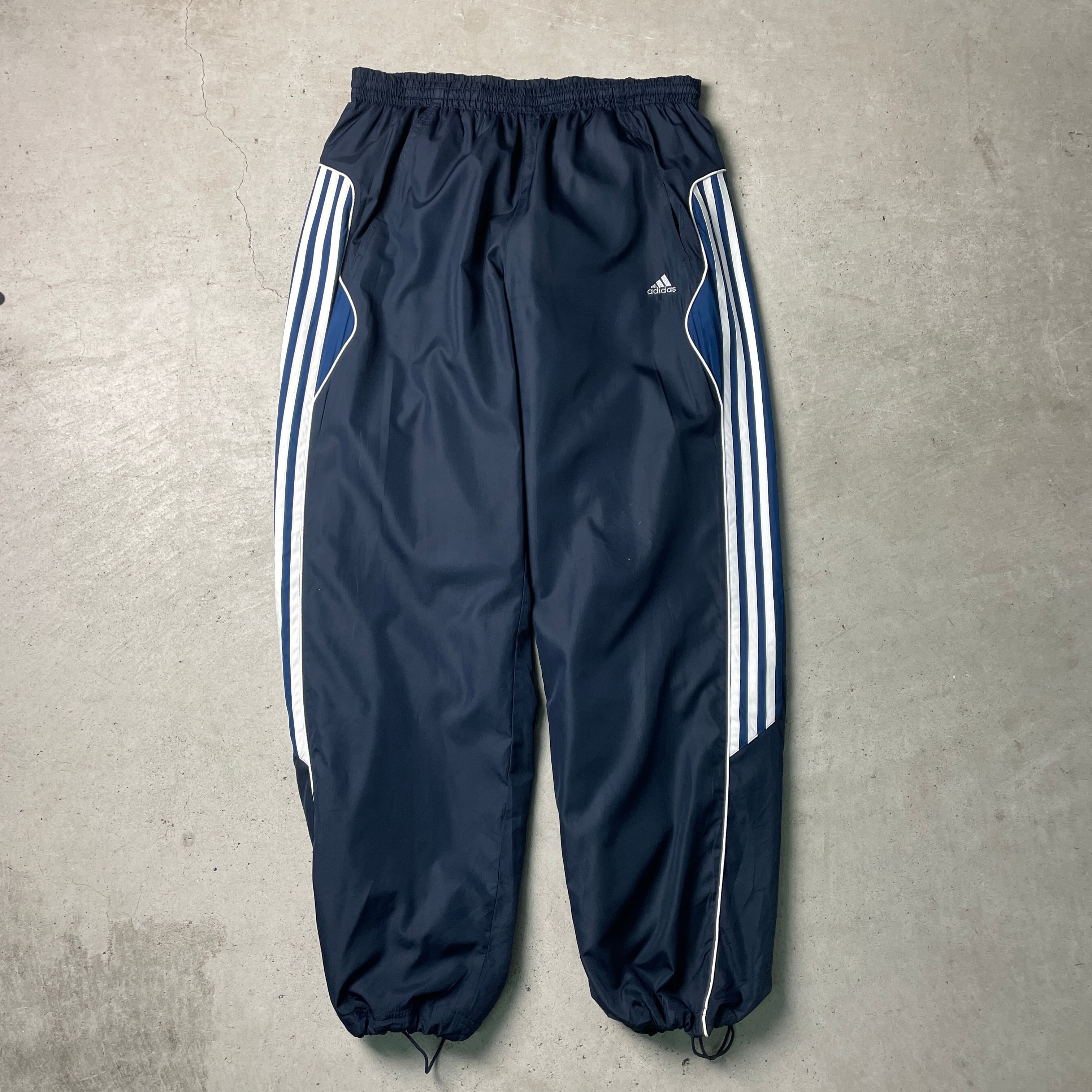 00年代 adidas アディダス ポリエステル トラックパンツ メンズL 古着 