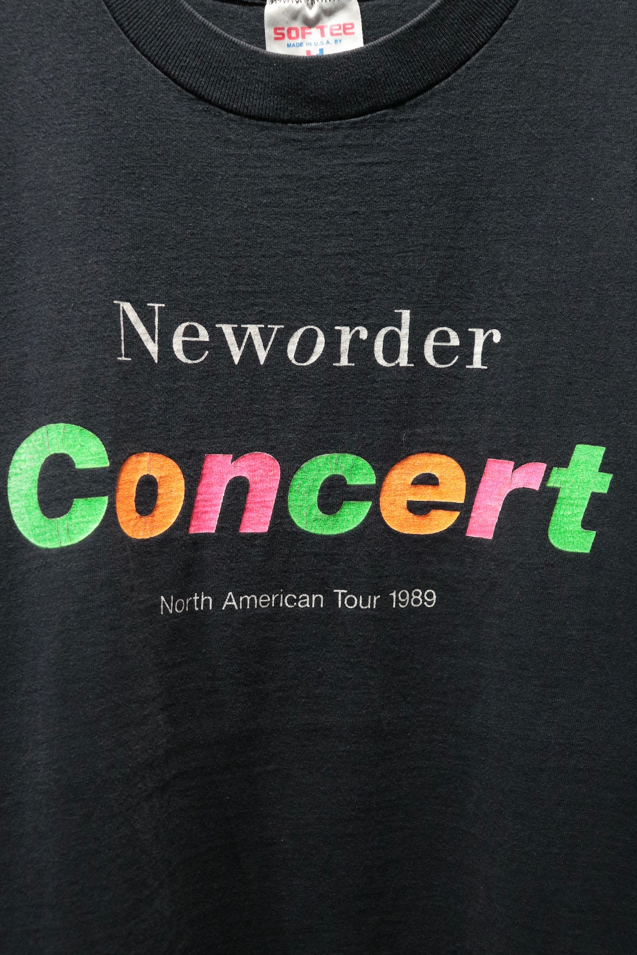 New Order 1989 "CONCERT" t shirt