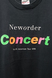 New Order 1989 "CONCERT" t shirt