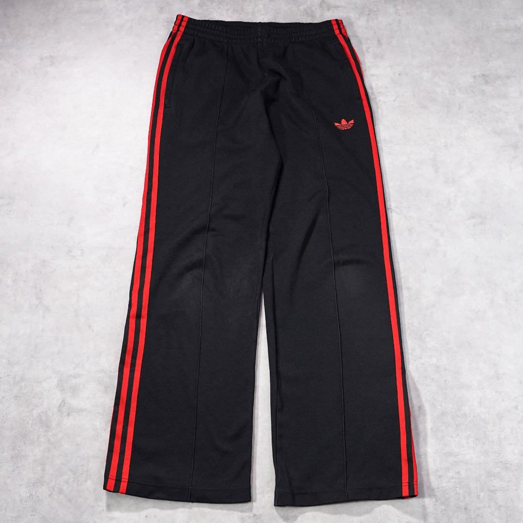 アディダス トラックパンツ ベッケンバウアー 古着 00s 黒 赤 19648