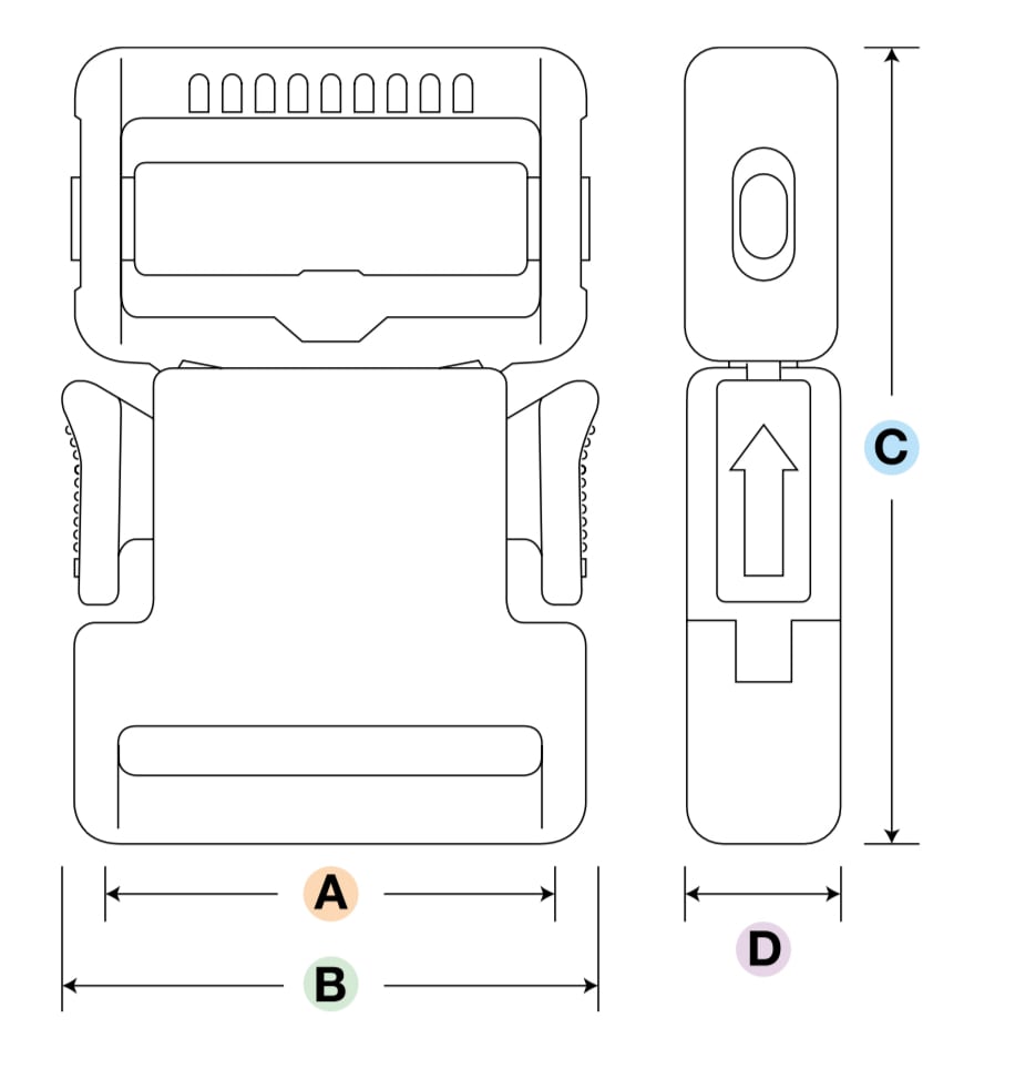 YKK バックル LB38S 1個単位 | Pay ID