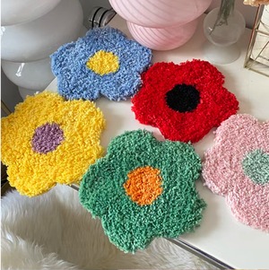 もこもこフラワーコースター [pl093]