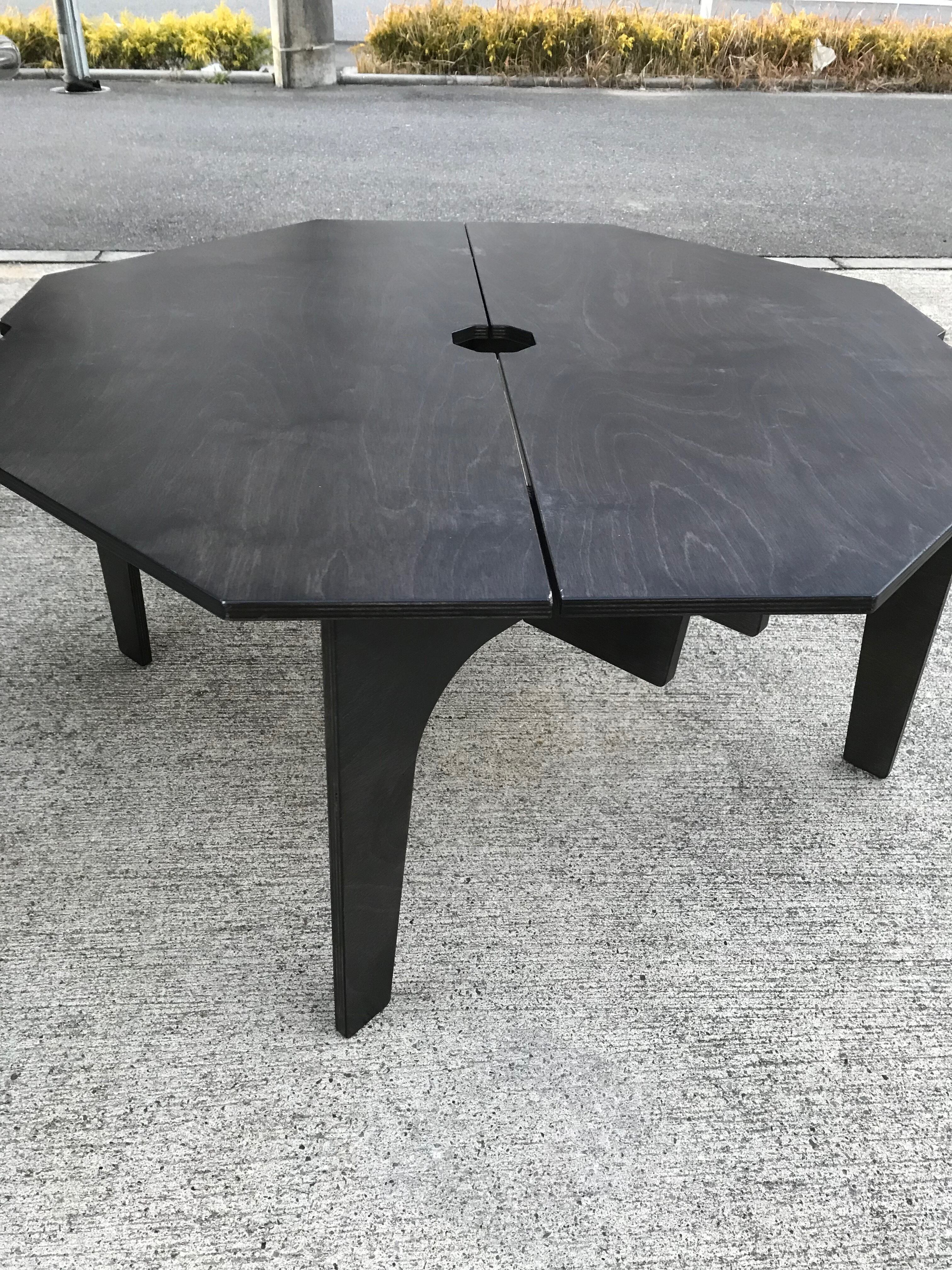 アウトドア豆炭こたつテーブル ブラック | 火とアウトドアの専門 iLbf