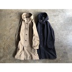 ARMEN(アーメン) AUTHENTIC HOODED COAT BEIGE&BLACK Color