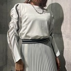 ギャザーラインスリーブトップス