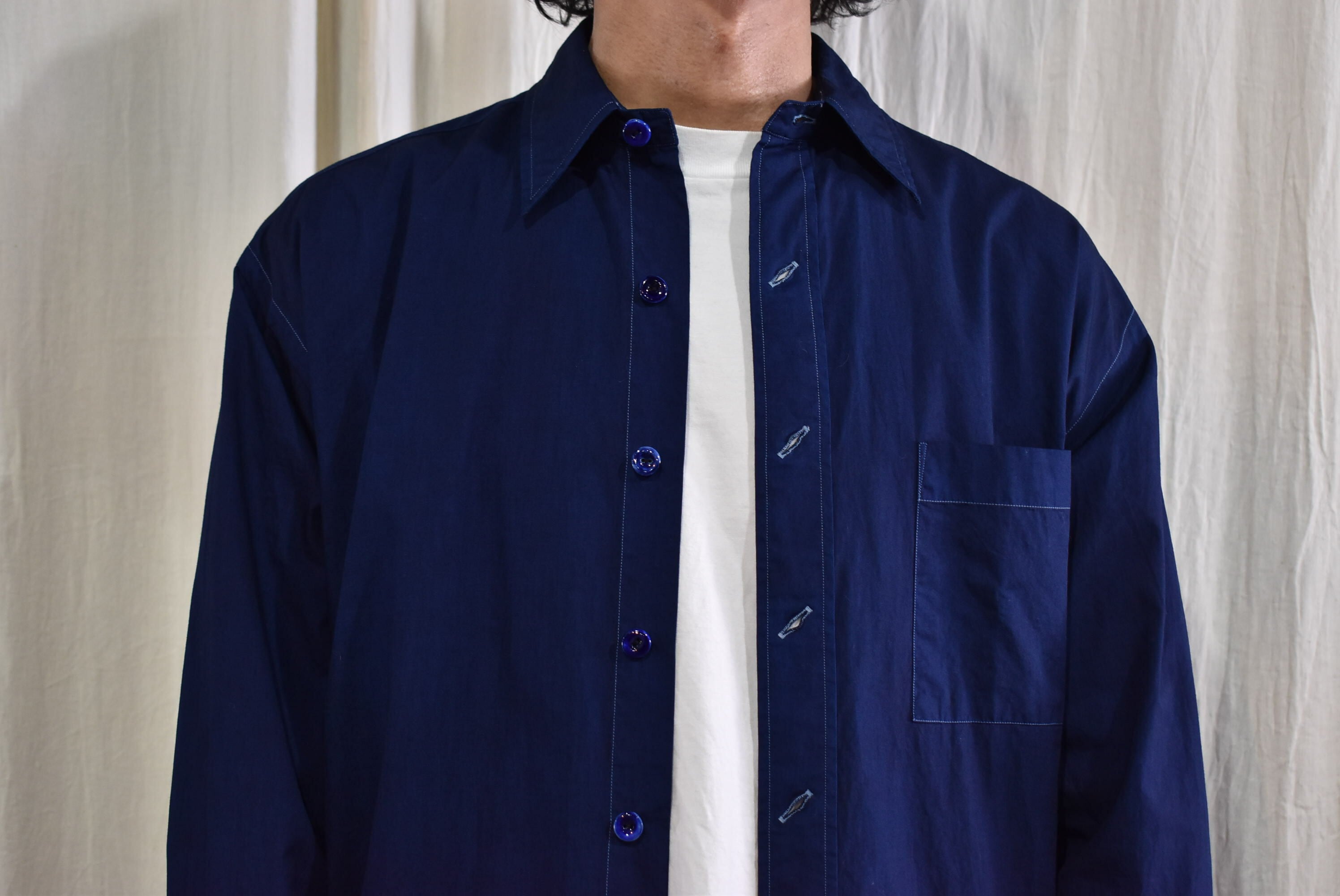 SOWBOW シャツG DK INDOGO BROAD CLOTH | rasikufuku