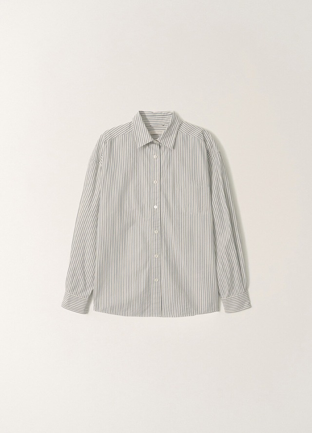 [NOTHING WRITTEN][MEN] Monday cotton shirt (Gray stripe, M) 正規品 韓国ブランド 韓国通販 韓国代行 韓国ファッション ナッシングリトゥン 日本 店舗