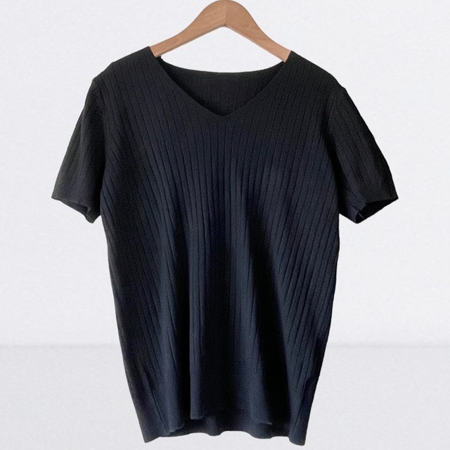 Vネックニット / ３カラー  [23smr-127]