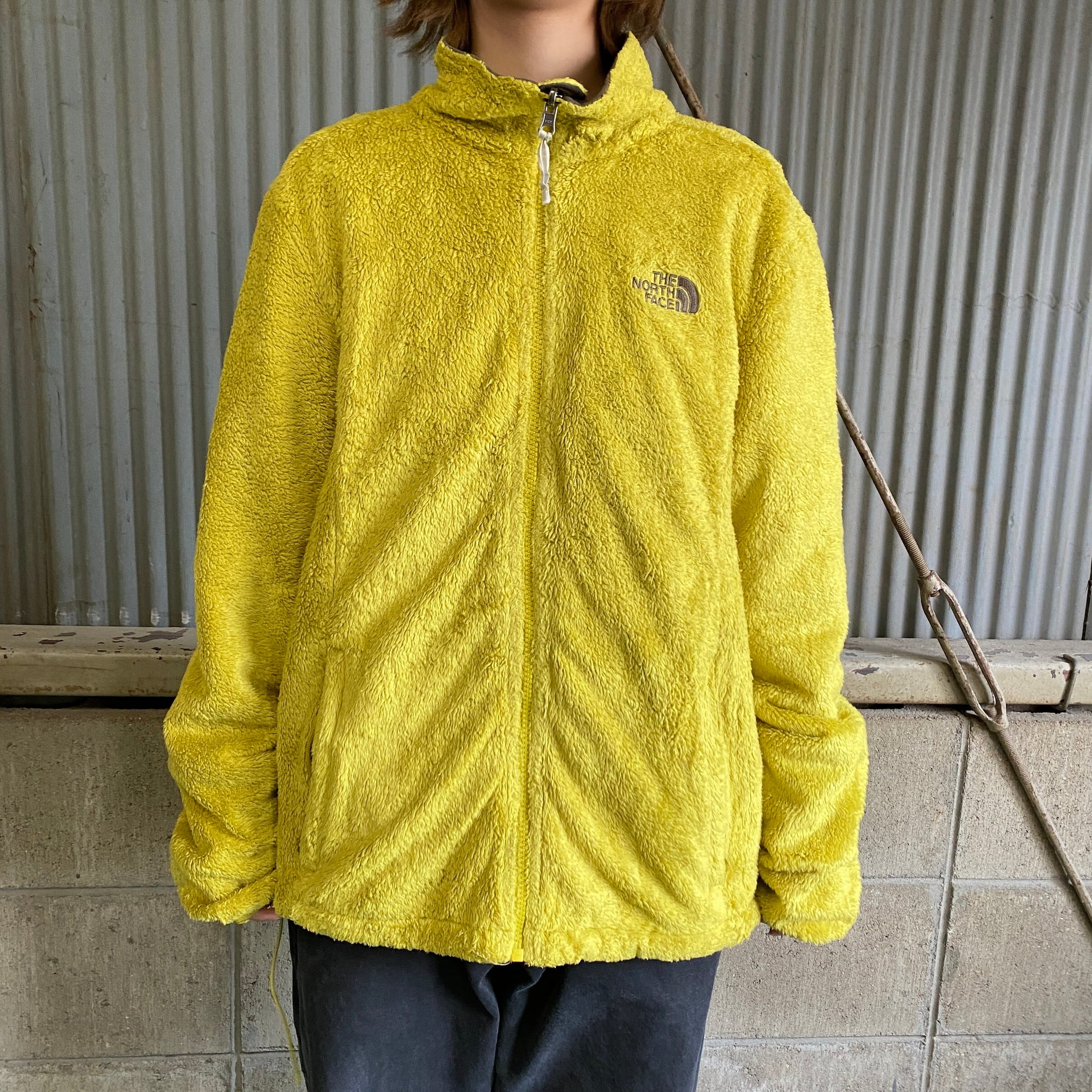 THE NORTH FACE フリース ジャケット ウール ヘリンボーン  柄キャンプ