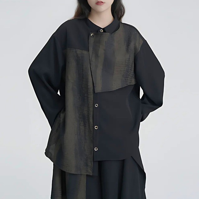 Loose wide leg pants & marathon shirt C0614