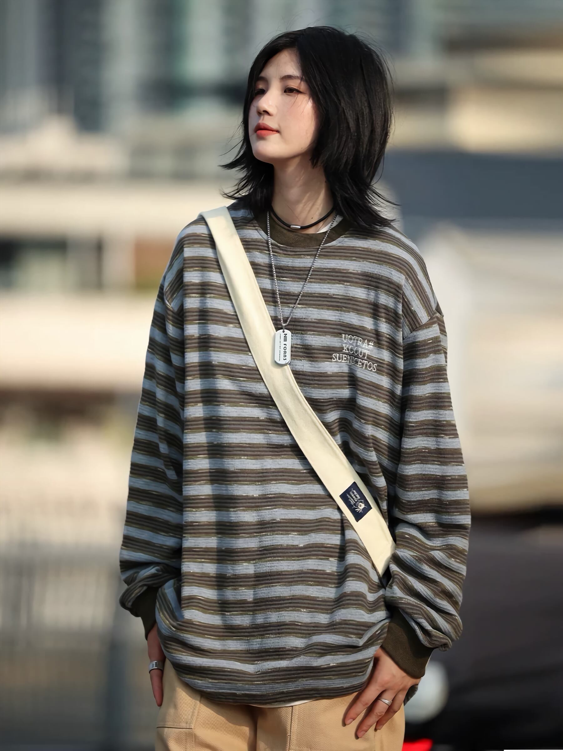 ボーダーロングTシャツ / Border Long T-shirt