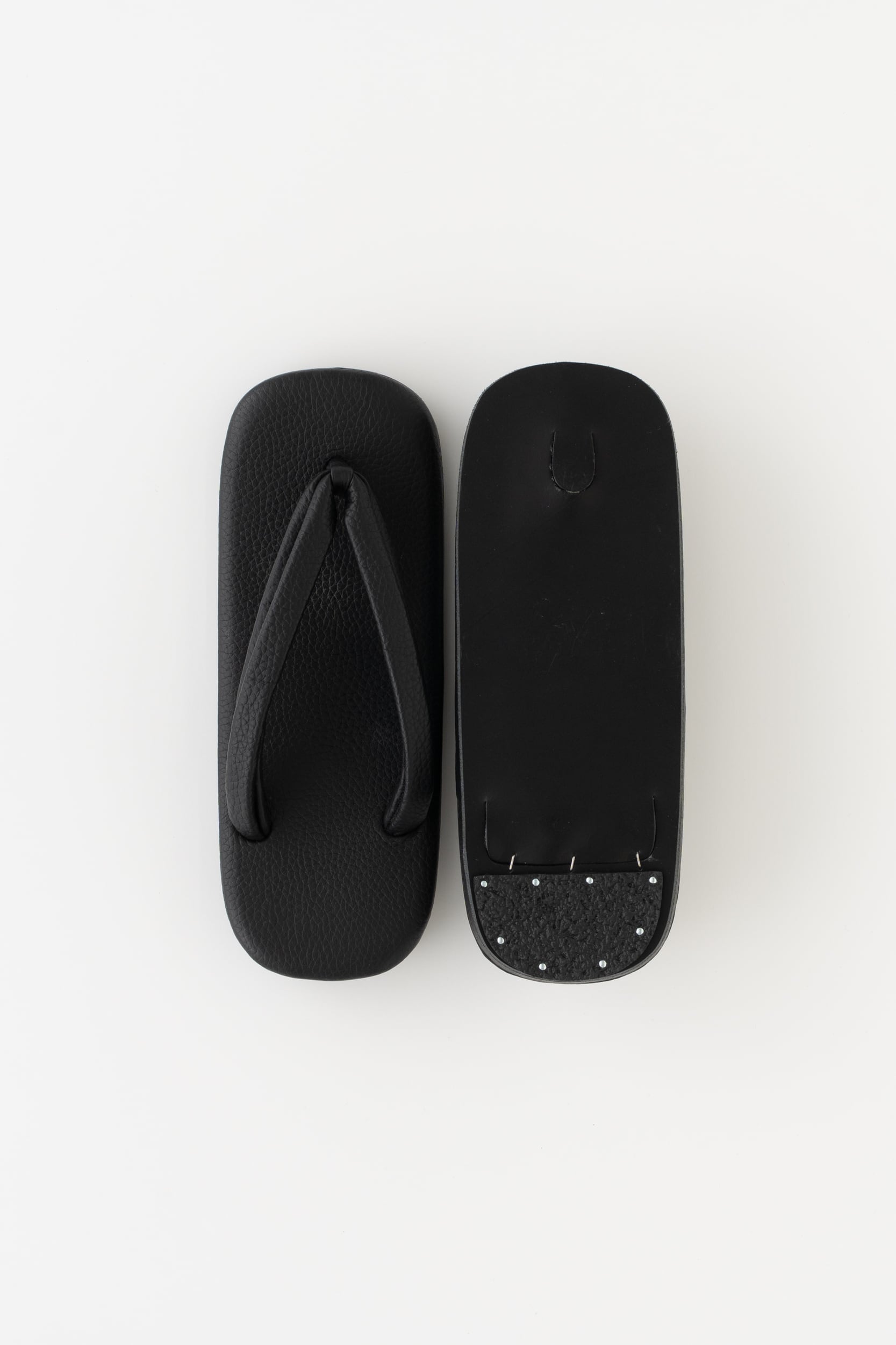 雪駄 / 牛革 / シボ細二石 / BLACK | Y. & SONS ONLINE STORE