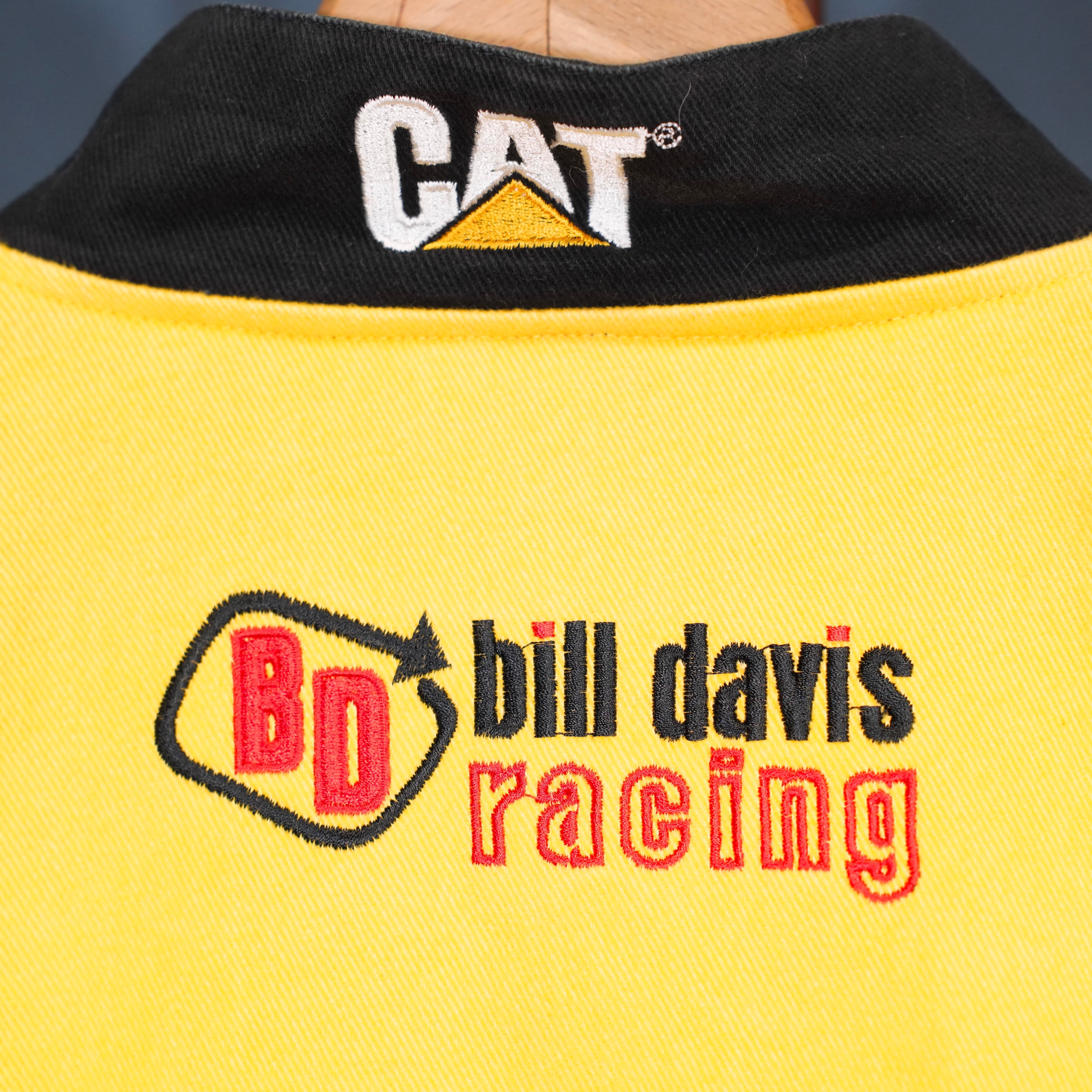 USA VINTAGE JH DESIGN JEFF HAMILTON CAT EMBROIDERY DESIGN RACING