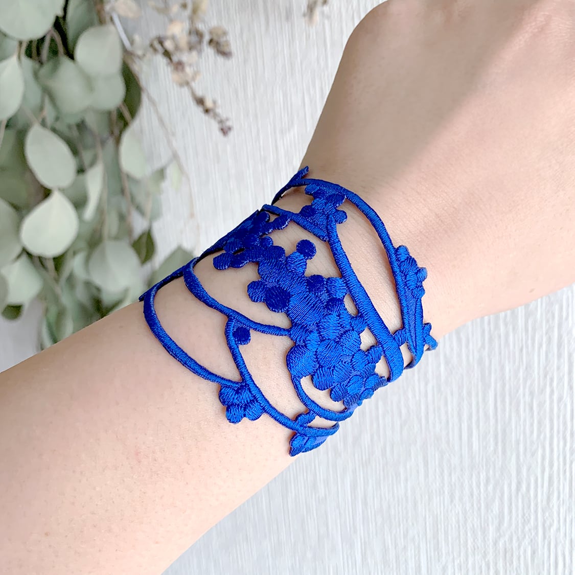 刺繍ブレスレット ga.la (b-012)6色