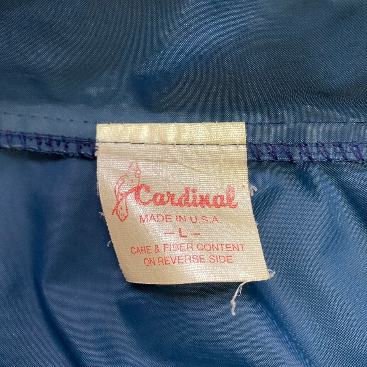 USA製 〜80年代 Cardinal ワッペン 企業ロゴ コーチジャケット メンズL 
