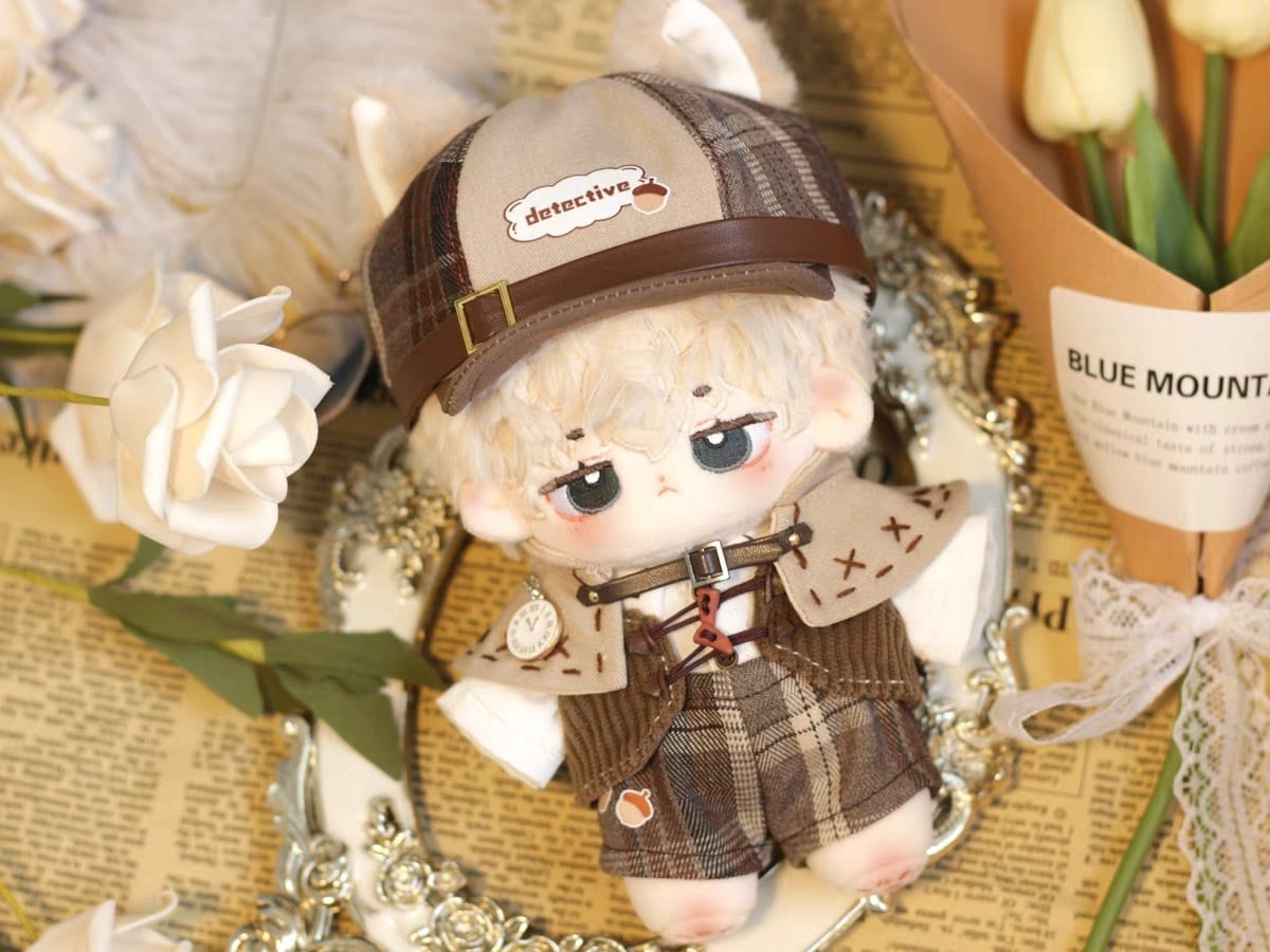 着せ替えぬいぐるみ　洋服　15cm ハンドメイド 15cmぬい服】夜風探偵のコーデ 15cm着せ替えぬいぐるみ用 推し