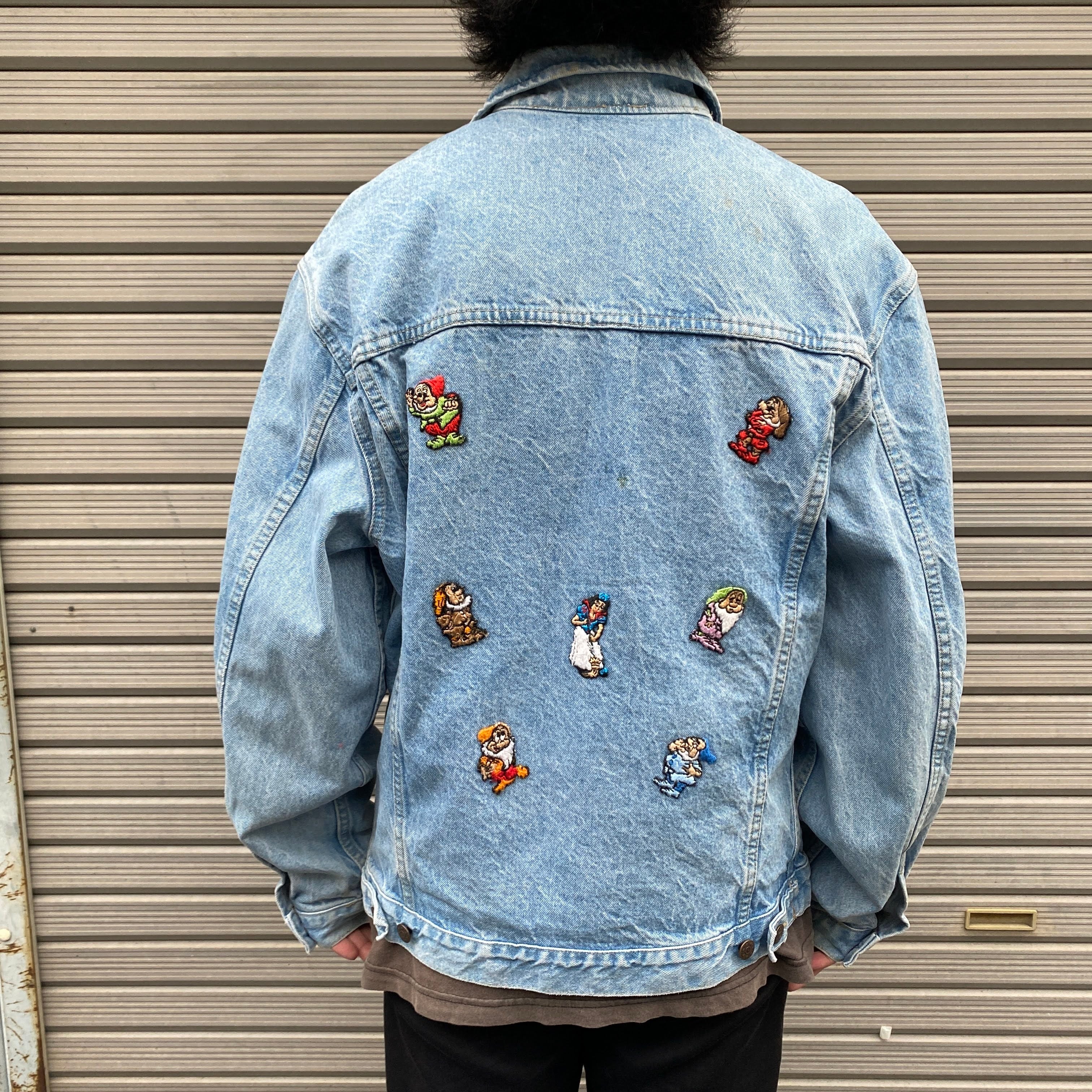 ヴィンテージ パロディ ディズニー キャラクター リメイク 刺繍 