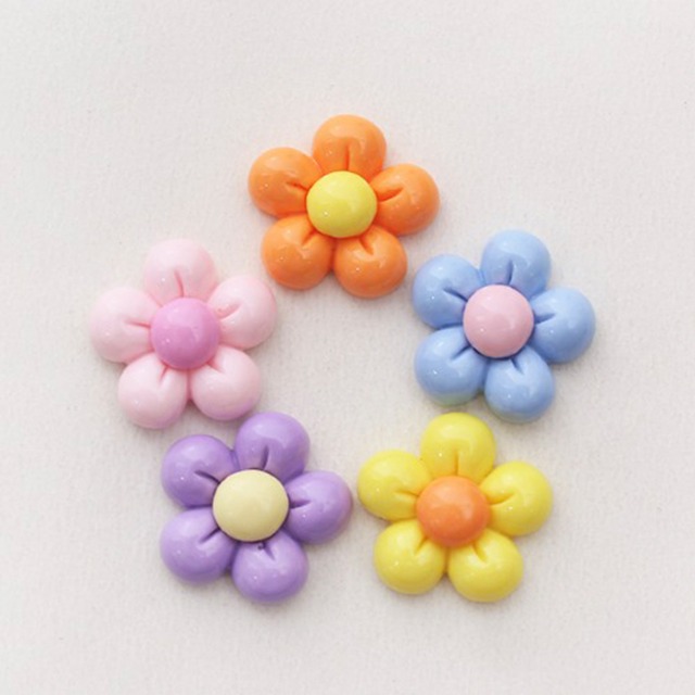 お花のデコパーツ(1個)【DE-3495】