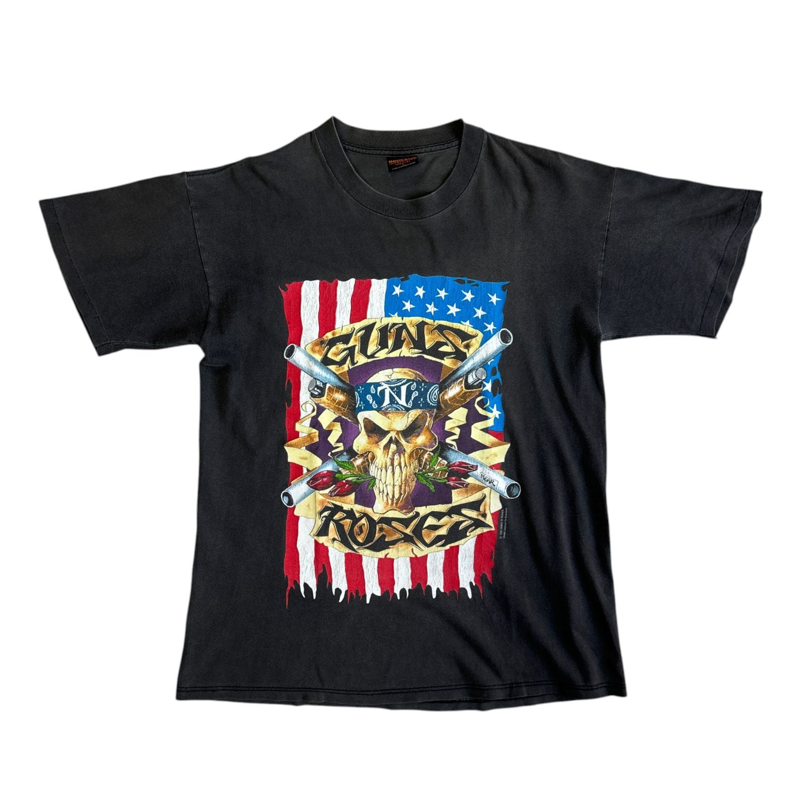 00s Y2K old stussy ギターマン Tシャツ XLサイズ USA製 銀タグ The