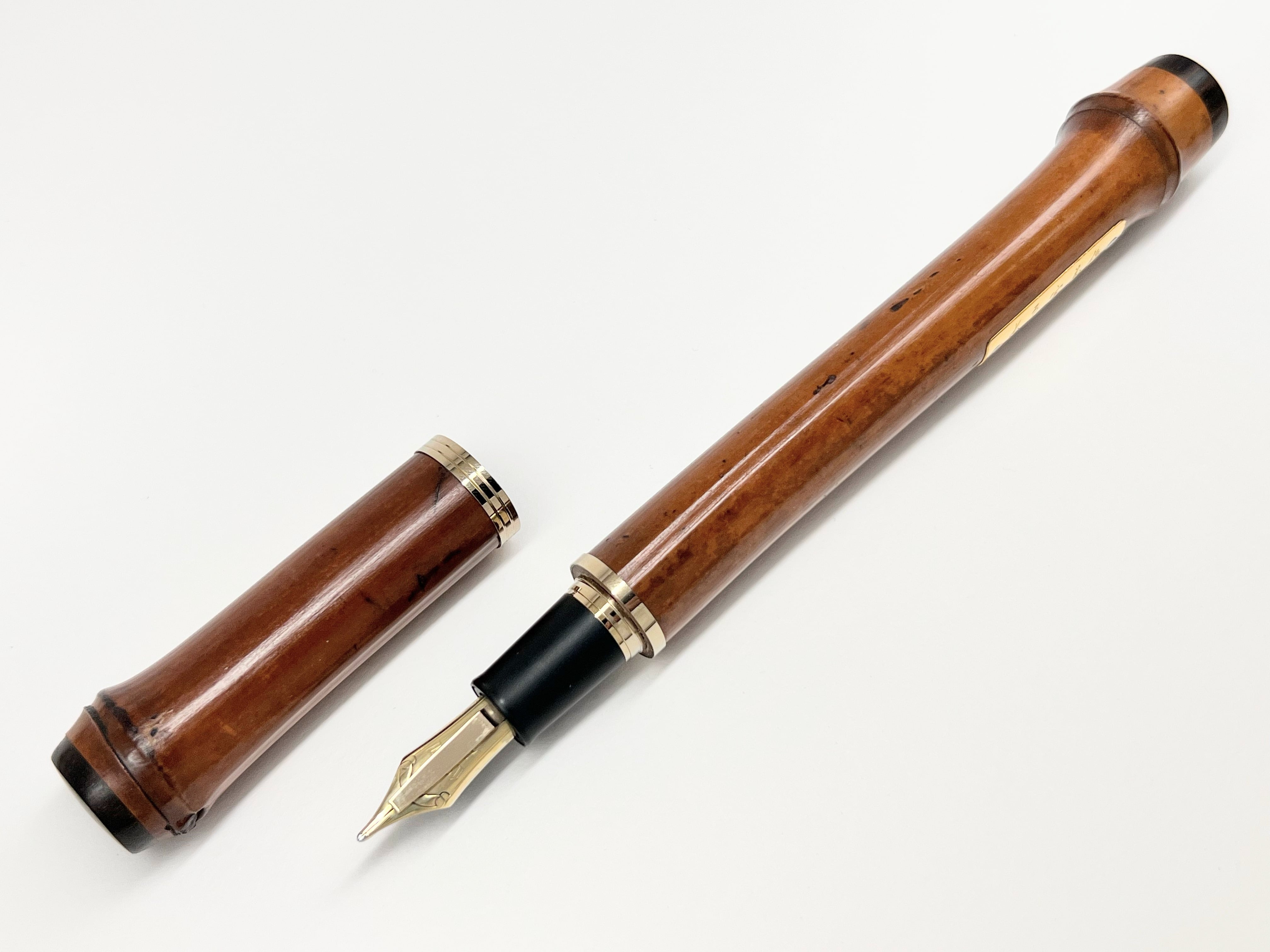 10s セーラー万年筆 すす竹 Sailor 長刀クロスポイントエンペラー 21k 川口明弘の調整万年筆