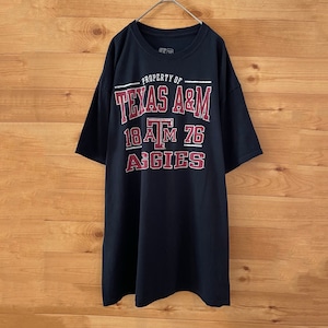 【Russell】カレッジ テキサスA&M大学 プリント Tシャツ XL ビッグサイズ アメリカンフットボール AGGIES US古着