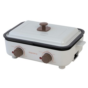 【人気】macaful マカフル 調理器具 irodoriペアプレート ホワイト MPP-950L-GRG