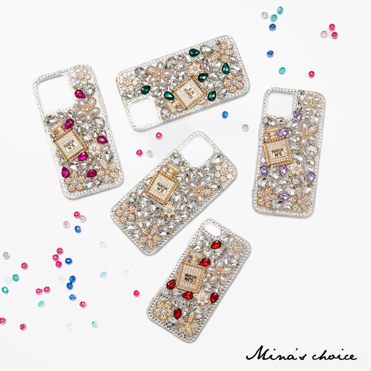 Mina's choice【brilliant】iPhoneケース|キラキラストーン PC+TPU