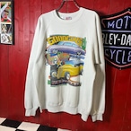 90s USA製 Hanes GOODGUYS アメ車スウェット ヴィンテージ ラグラン