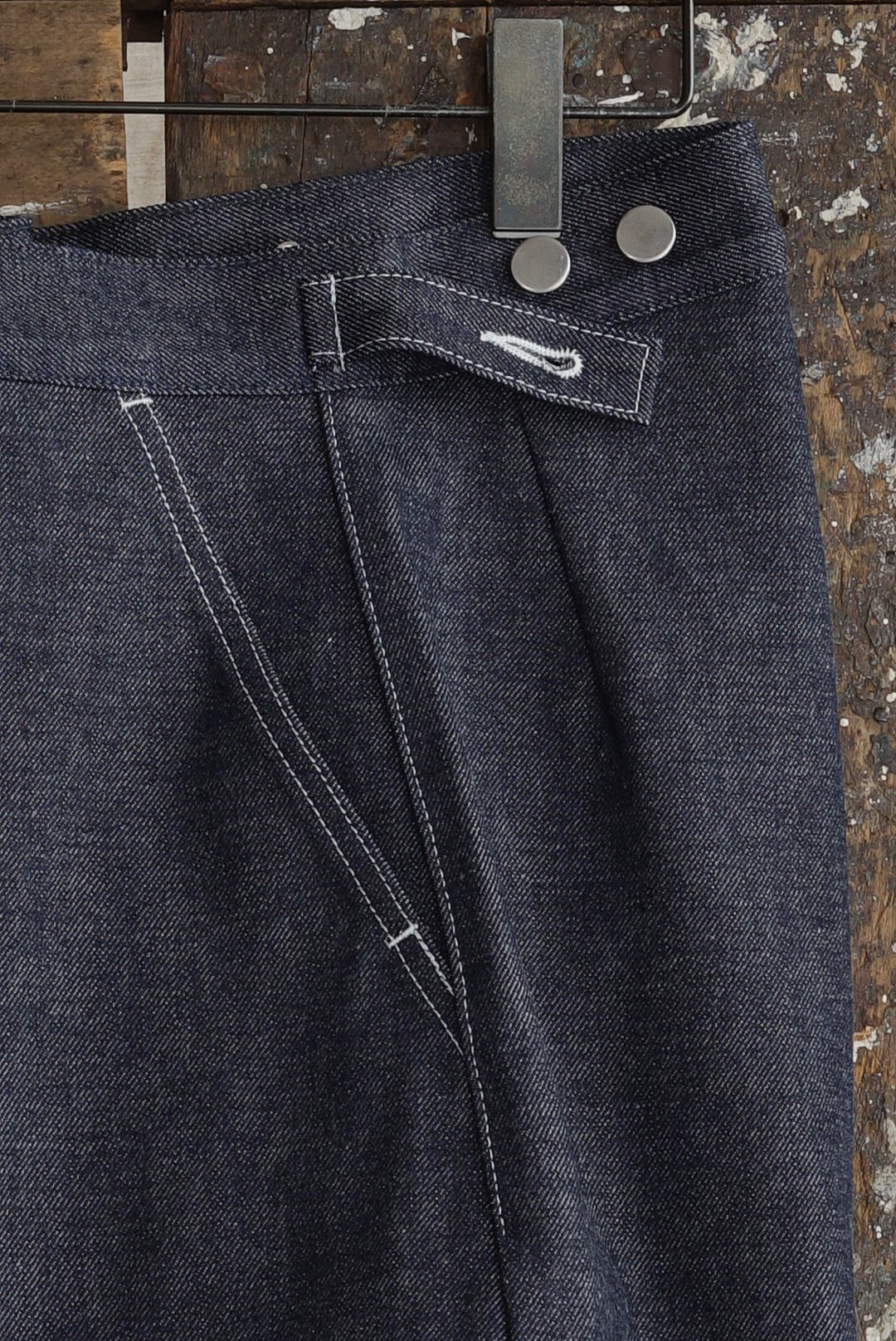 TUKI - 原田服飾研究所 - TYPE 4, CURVED LEG JEANS (INDIGO) | Brownie