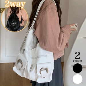 2WAY ショルダーバッグ レディース メンズ リュック 大容量 韓国 おしゃれ 大人 かわいい PUレザー 通勤 通学 マザーズバッグ きれいめ 大人可愛い 大人女子