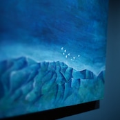 「山陵に問う」— 原画 by matsuko