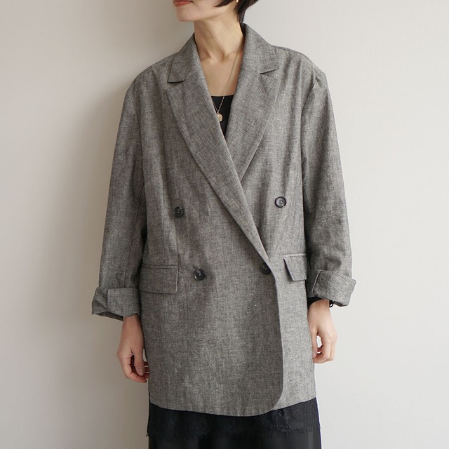 麻混ライトジャケット