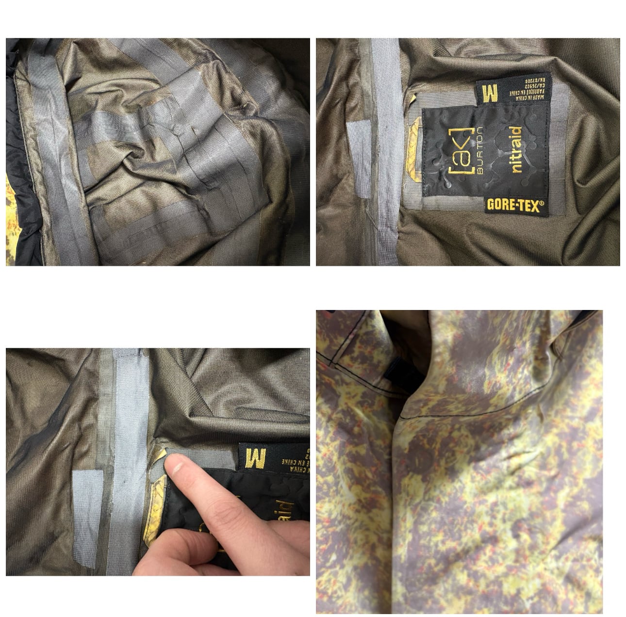 00s 〜 nitraid × burton ak real weed camouflage nylon mountain