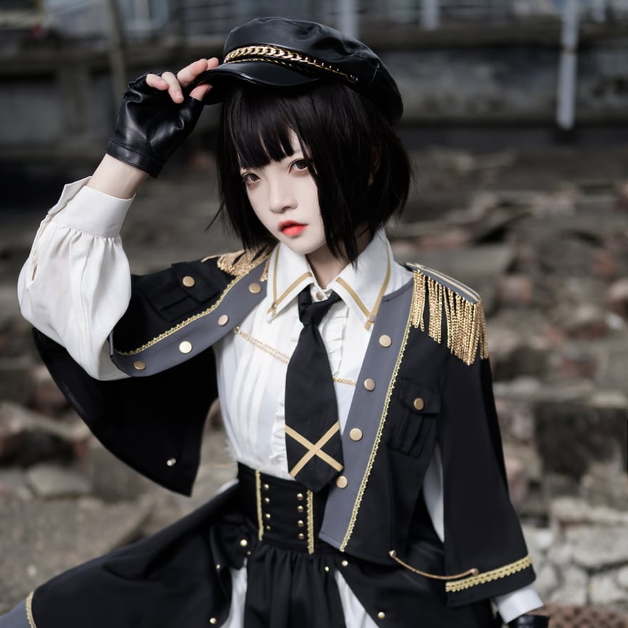 ゴスロリ通販 With U 予約販売 ゴシック ロリィタ ミリロリ 軍服 帽子