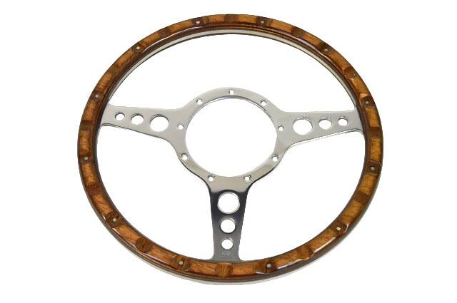 77217 ステアリングホイール、モトリタ、レザー、ブラック、11インチ