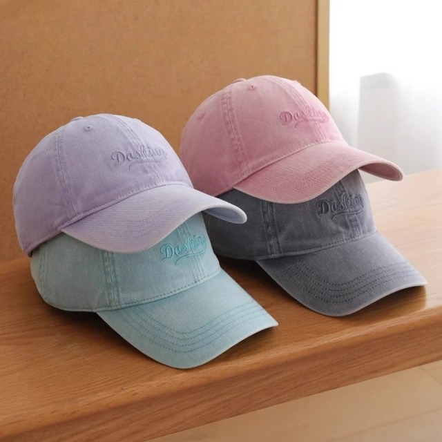 ヴィンテージライクロゴ刺繍キャップ C01126