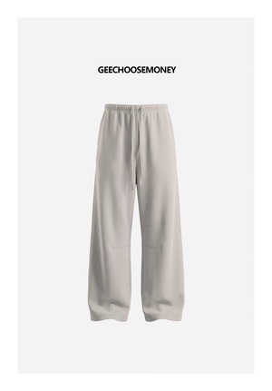 GEECHOOSEMONEY ベーシックワイドストレート スウェットパンツ