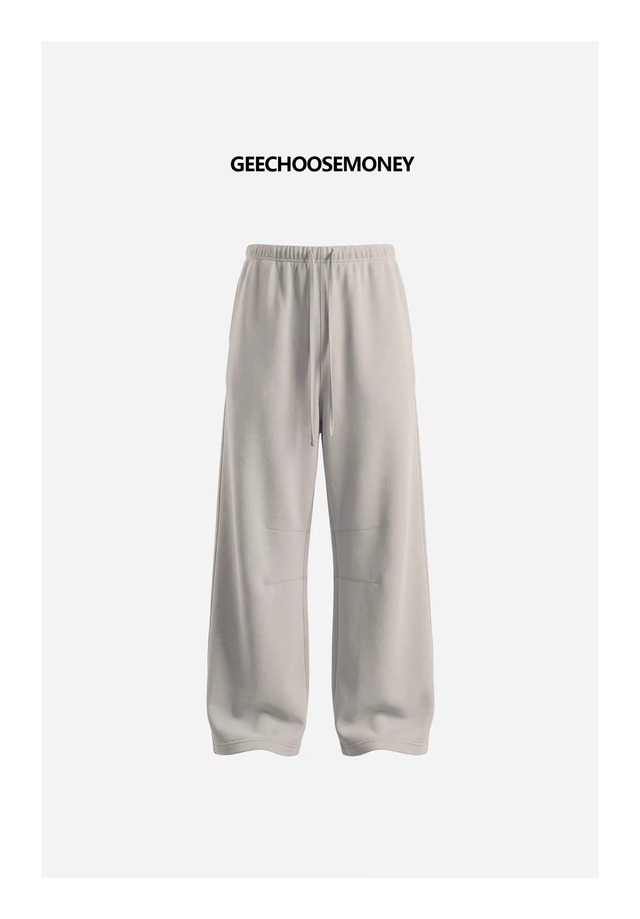 GEECHOOSEMONEY ベーシックワイドストレート スウェットパンツ