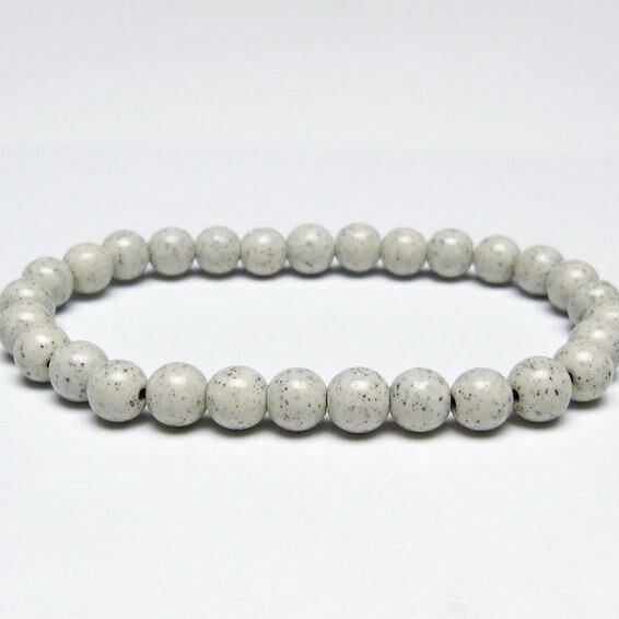 北投石 ブレスレット 6mm 一点物 メール便可 111-50337