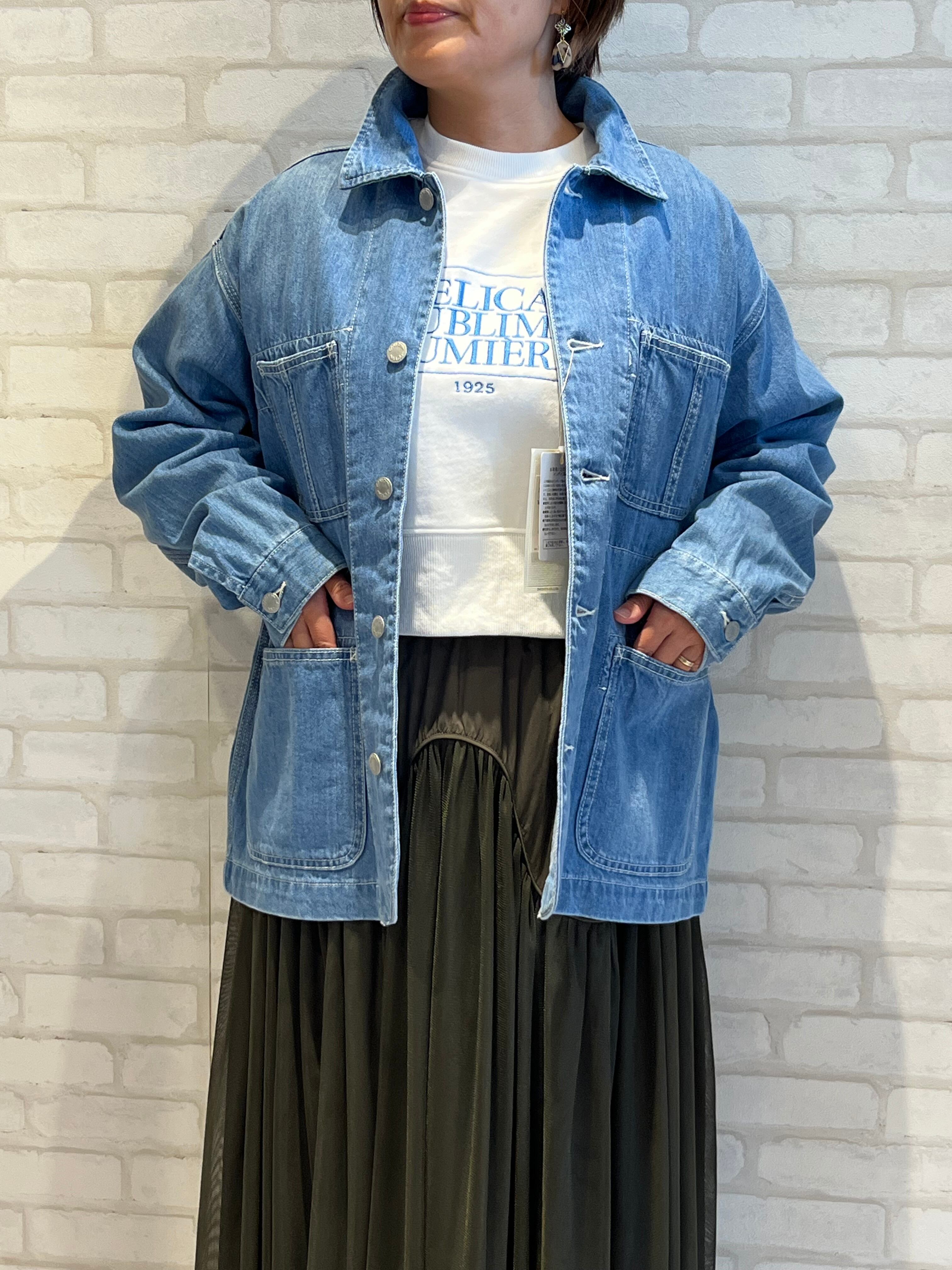 新品タグ付 カフネ パシオーネ デニム ジャケット フリーサイズ ライト