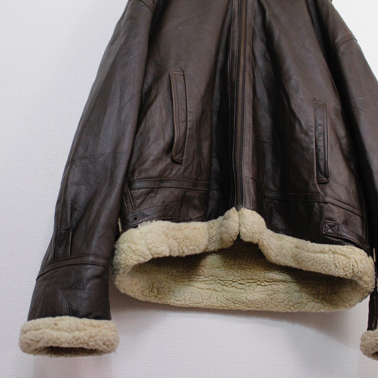 Caka act2】Special Vintage B-3 Leather Flight Jacket | Caka