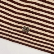 PRIMATTIVO HANAE MORI ハナエモリ プリマッティーボ ボーダー ニット セーター L/ベージュ系 レディース